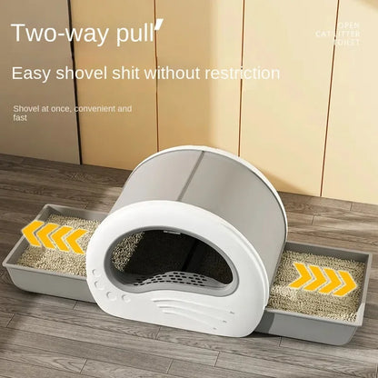 Drawer Type Cat Litter Box Anti-splash