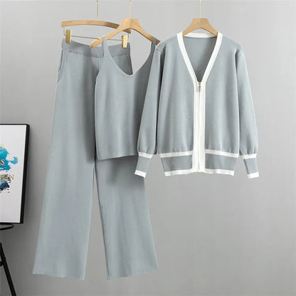 2025 Spring,Summer 3 Piece Set Women Long Sleeve